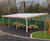 Timber-framed canopy with polycarbonate roof 0