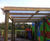 Timber-framed canopy with polycarbonate roof 2