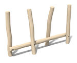 Robinia Balance Weaver - timber trim trail equipment