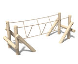 Robinia Burma Bridge V Rope - timber trim trail equipment - on this page