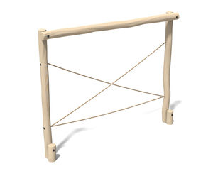 Robinia Cross Ropes - timber trim trail equipment