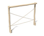 Robinia Cross Ropes - timber trim trail equipment