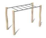 Robinia Hand Over Hand - timber trim trail equipment - on this page