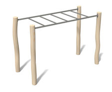 Robinia Hand Over Hand - timber trim trail equipment
