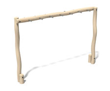 Robinia Monkey Bars - timber trim trail equipment