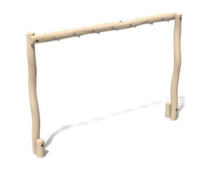 Robinia Monkey Bars - timber trim trail equipment