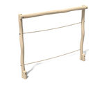 Robinia Parallel Ropes - timber trim trail equipment