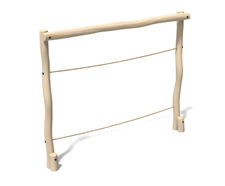 Robinia Parallel Ropes - timber trim trail equipment