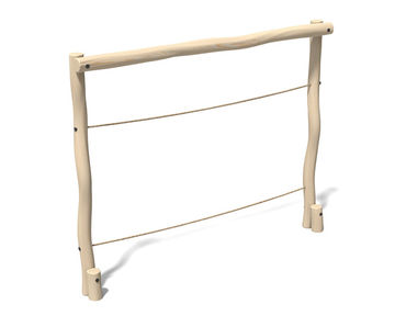 Robinia Parallel Ropes - timber trim trail equipment