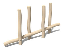 Robinia Slalom - timber trim trail equipment