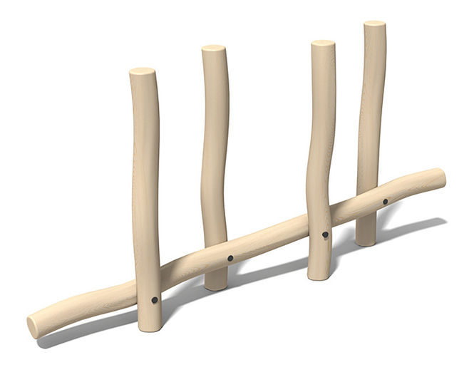 Robinia Slalom - timber trim trail equipment