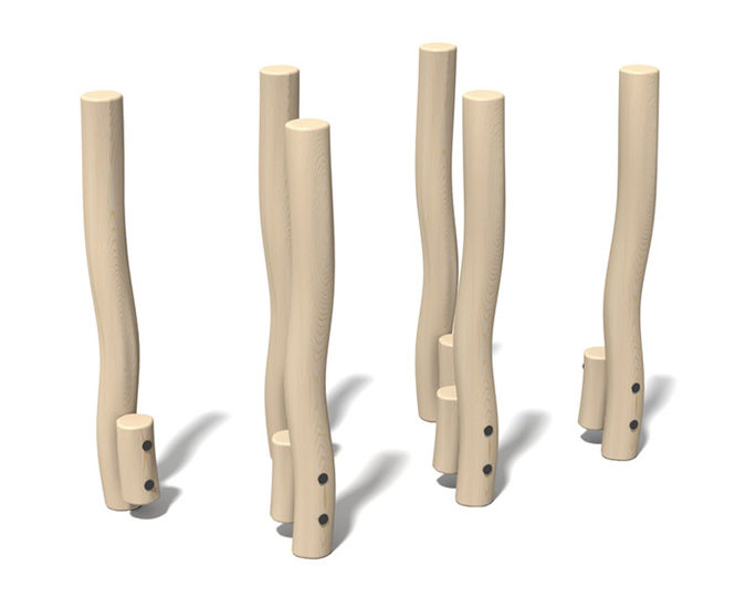 Robinia Stilts - timber trim trail equipment