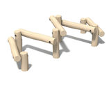 Robinia Snaky Steps - timber trim trail equipment - on this page