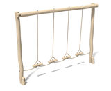 Robinia Swinging Steps - timber trim trail equipment - on this page
