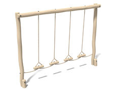 Robinia Swinging Steps - timber trim trail equipment