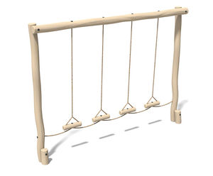 Robinia Swinging Steps - timber trim trail equipment