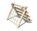 Robinia Up and Over (Rope and Logs) - timber trim trail equipment - on this page
