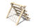 Robinia Up and Over (Rope and Logs) - timber trim trail equipment 0