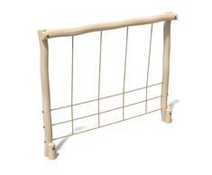Robinia Vertical Scramble Net - timber trim trail equipment