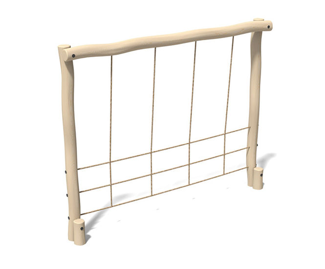 Robinia Vertical Scramble Net - timber trim trail equipment