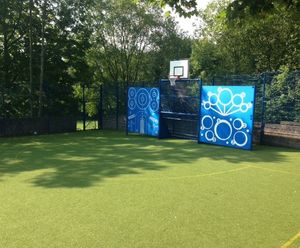 Refurbished sports zone for school in Huddersfield