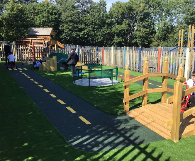 New inclusive, imaginative school playground Milton Keynes