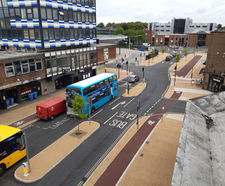 Resin bonded surfacing for St Margaret's Bus Station