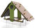 Climbing Hut (J254) - outdoor timber playhouse with climbing wall for kids 5