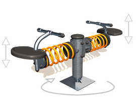 Rotatwin - springer type rotating seesaw (J3603)