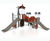Metropolis J38303 - steel playground with slide, climbing, playhouse 1