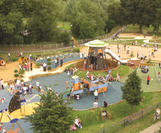 Play area in Green Flag Award winning Welland Park