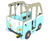 J951 Van Springer - inclusive 10-seat HPL playground spring rocker 3