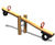 Seesaw - wooden playground seesaw with handles for two children 3