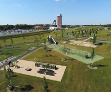 Bespoke playground with mining and industrial theme