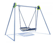 Rope Basket Swing J445® - steel frame playground swing for 5 children