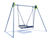 Rope Basket Swing J445® - steel frame playground swing for 5 children 0