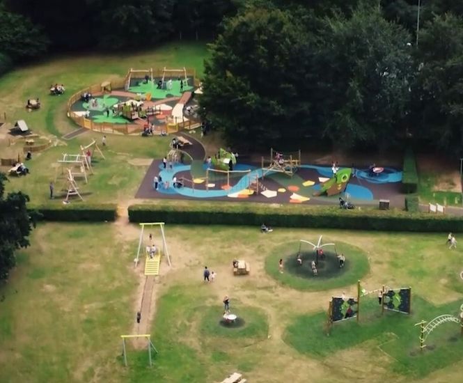 Creating a woodland-themed inclusive play space