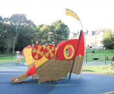 Roman-themed play park for coastal town