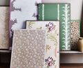 Block printed wallpaper