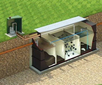 Apex Biodigester - robust plastic sewage treatment plant for off-mains use