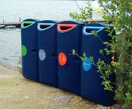 Slim Bin outdoor recycling bin (SLM-0P)