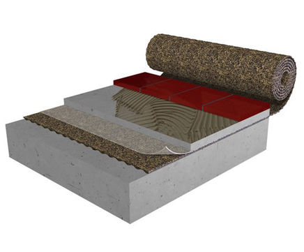 AcoustiCORK™ U39 underlay for screeds and wood joists