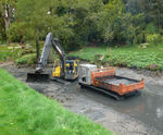 Watercourse dredging and silt pumping