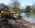 Watercourse dredging and silt pumping 8
