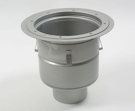 Industrial 760 drain, vinyl floors, vertical outlet