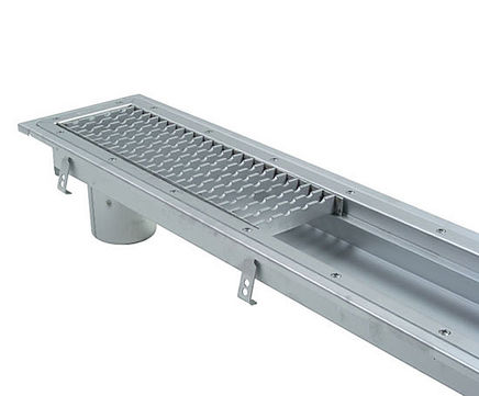 Type 672 channel drain for vinyl floors