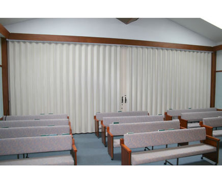 DuraSound acoustic accordion-style folding partition