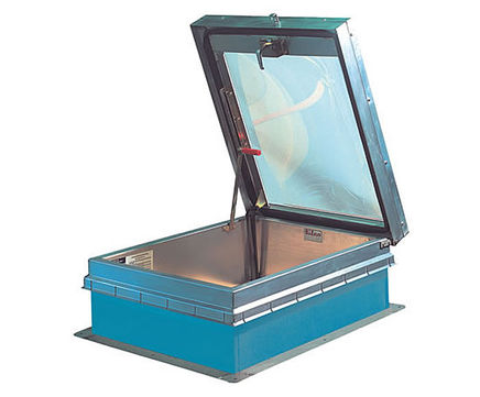 Type GS-50TB ladder access roof hatch with skylight