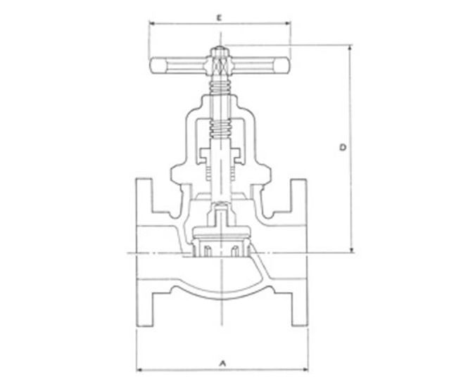 Taylorshaw globe stop and non-return valve, ext. screw