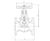 Taylorshaw globe stop valve, internal screw, class 250 0